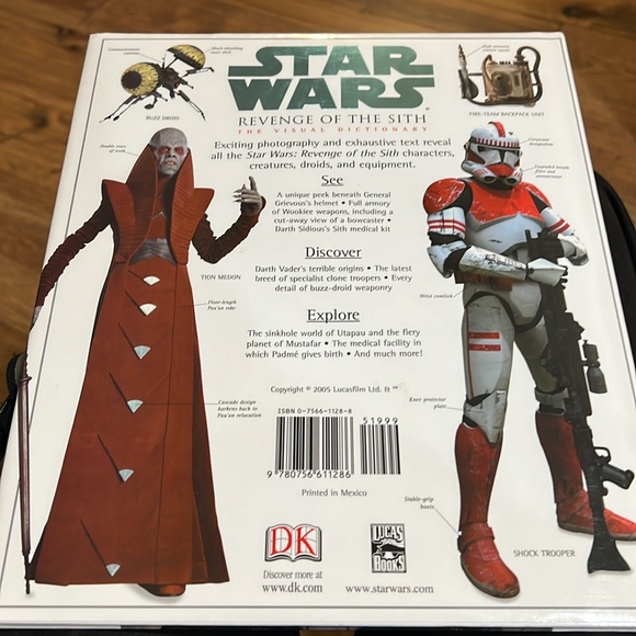 Star Wars Revenge of the Sith The Visual Dictionary Collector Book James Luciano - Picture 13 of 16